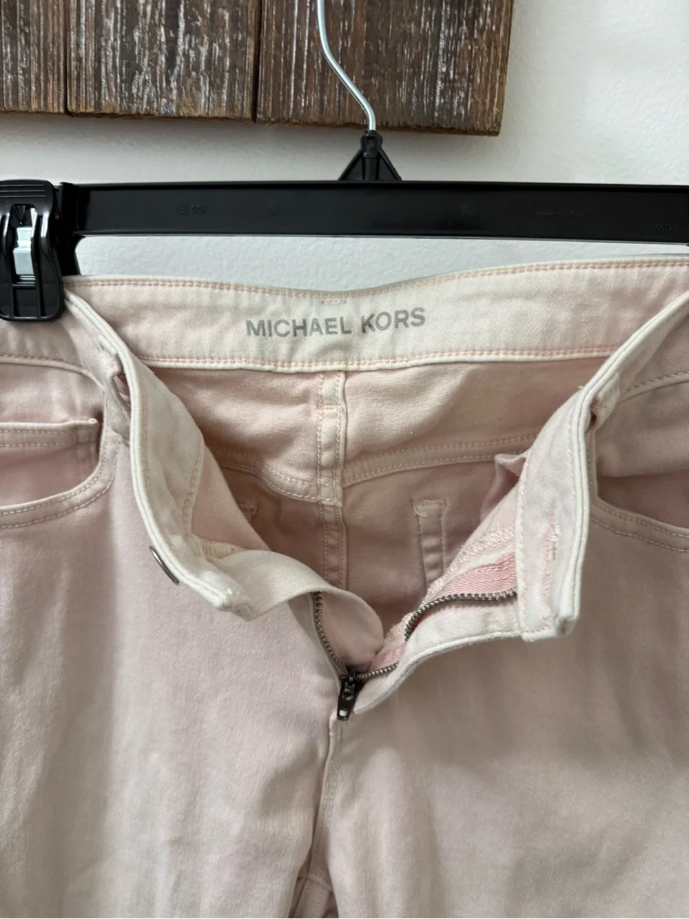Michael Kors Women's Pale Blush Skinny Jeans